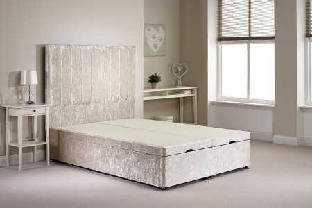 Small Single Barnshaw Foot End Opening Ottoman Bed Set No Mattress