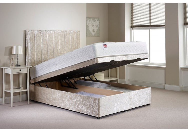 Single Bernshaw Foot End Opening Ottoman Bed with mattress options