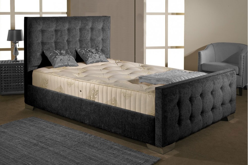 Delano Upholstered Bed, Modern Style Bed Frame
