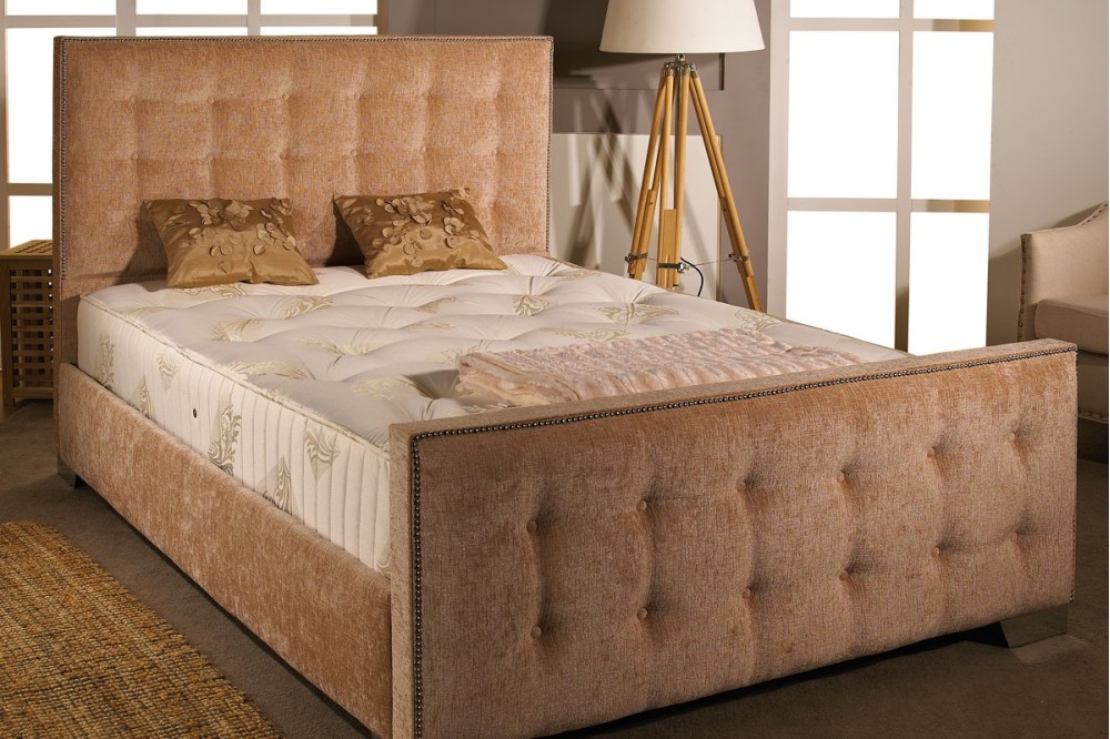 Crushed Velvet Upholstered Bed- 2ft6 5ft 3ft 4ft6 4ft Available in 9 stylish colours! 4ft6 Double, TRUFFLE CRUSH Crushed Velvet Upholstered Bed- 2ft6 5ft 3ft 4ft6 4ft Available in 9 stylish colours! 4ft6 Double, TRUFFLE CRUSH