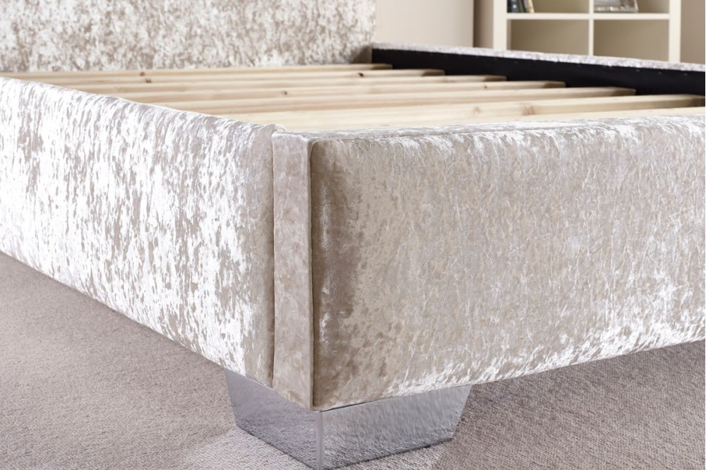 Copland Crush Velvet Bed Frame Single to Super King Beds Online