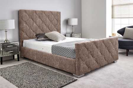 Rose Hand Made Quilted Bed Frame Colour Option