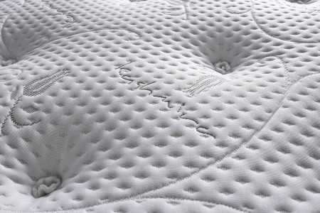 Kashmera Pocket Sprung Tufted Mattress Closeup Shot