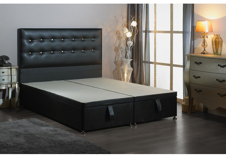 Small Double Bantley Foot End Opening Ottoman Bed