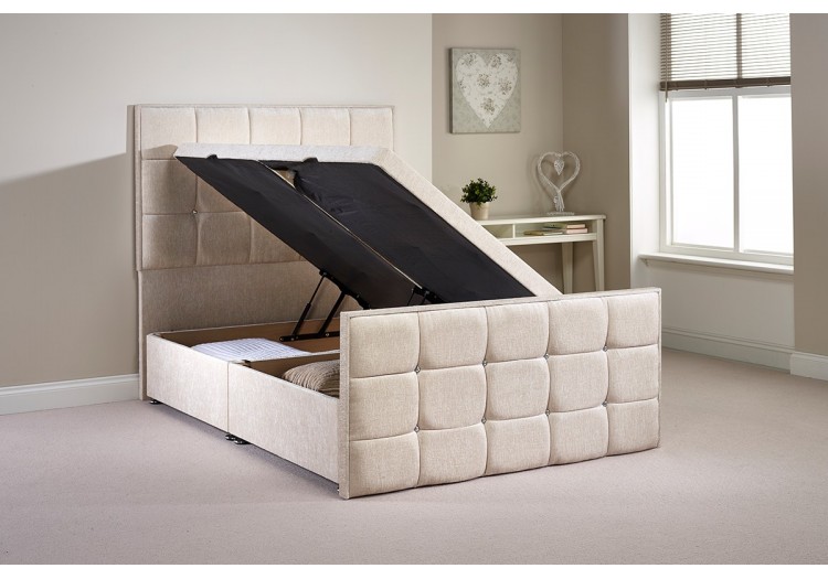 Single Pembrook Side Opening Ottoman Bed