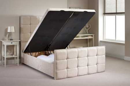 Small Double Aston Foot End Opening Ottoman Bed