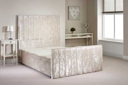 Small Single Peacehaven Foot End Opening Ottoman Bed closed shot