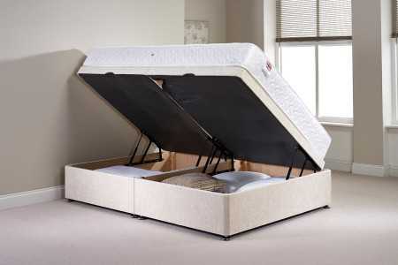Small Single Millbank Side Opening Ottoman Bed With Mattress