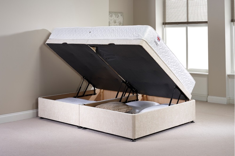 King Millbank Side Opening Ottoman Bed With Mattress