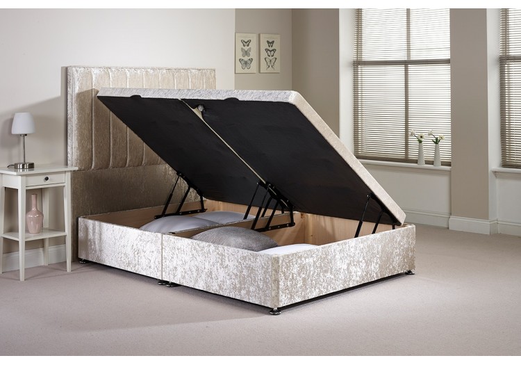 Small Single Harvard Side Opening Ottoman Bed