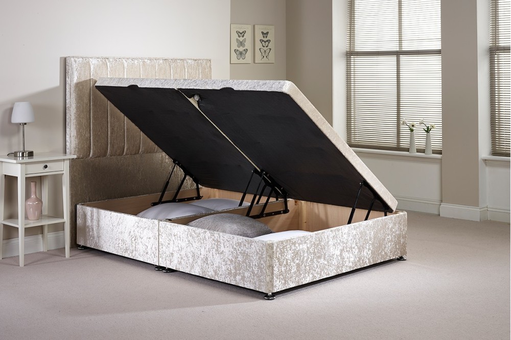 Double Harvard Side Opening Ottoman Bed