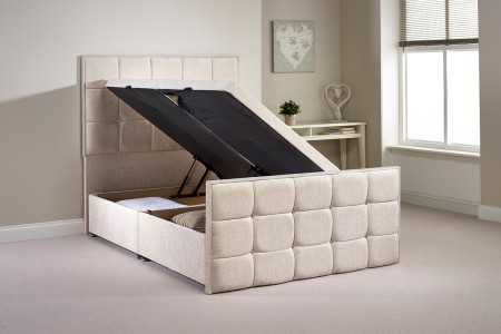 Super King Pembrook Side Opening Ottoman Bed Shot No Mattress