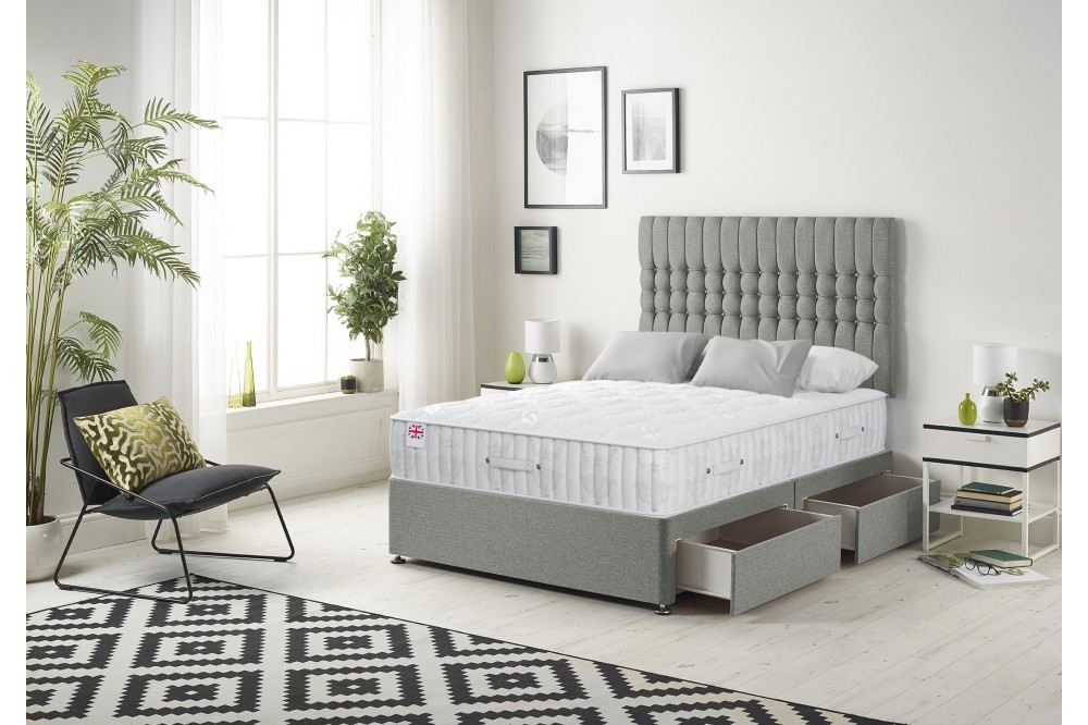 Galaxy Divan Bed with Pure Relief Mattress