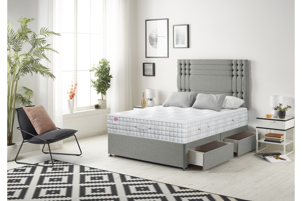 Flexby Divan Bed with 2500 Pocket Natural Filling Mattress