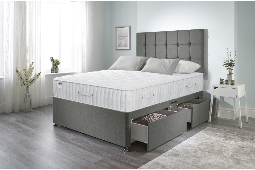 Olive Divan Bed with Sovereign Mattress