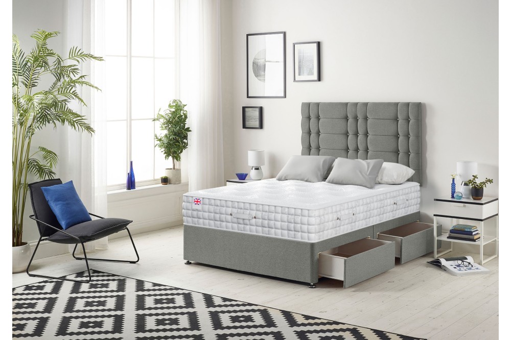 Bliss Divan Bed with 2500 Pocket Natural Filling Mattress