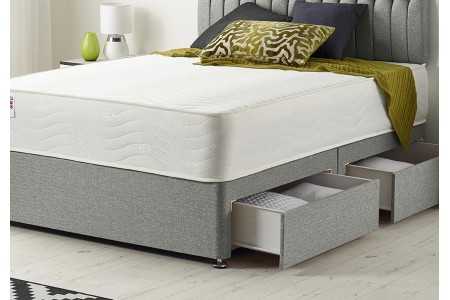 Galaxy Divan Bed with Bonnell Sprung Tufted Mattress | Next Divan
