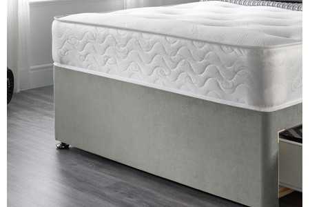 Ziggy Divan Bed with Bonnell Sprung Tufted Mattress
