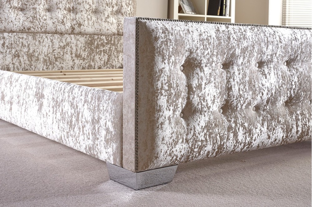 Delano Upholstered Bed Corner Detail