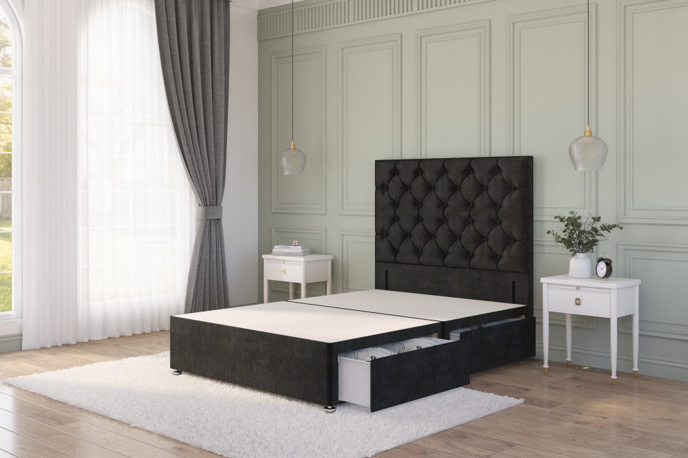 Premium Divan Bed Base | Single to Super King Bed Sizes | Made in UK