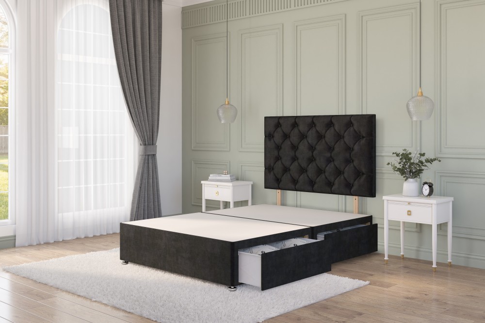 Premium Divan Bed Base | Single to Super King Bed Sizes | Made in UK 2