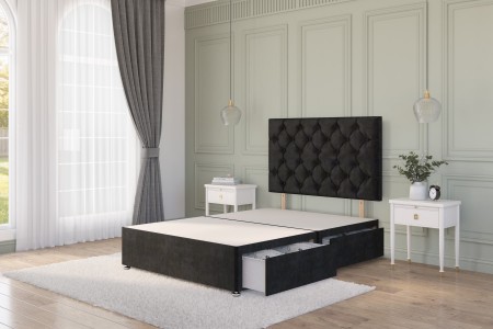 Premium Divan Bed Base | Single to Super King Bed Sizes | Made in UK