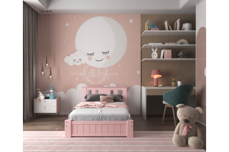 Pink Shaker Kids Storage Bed | Solid wood