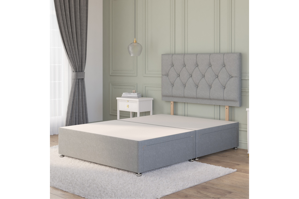 Ziggy Divan Bed Base | Spacious Storage & Stylish Headboard