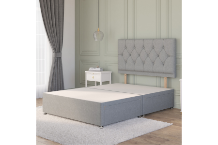 Ziggy Divan Bed Base | Spacious Storage & Stylish Headboard