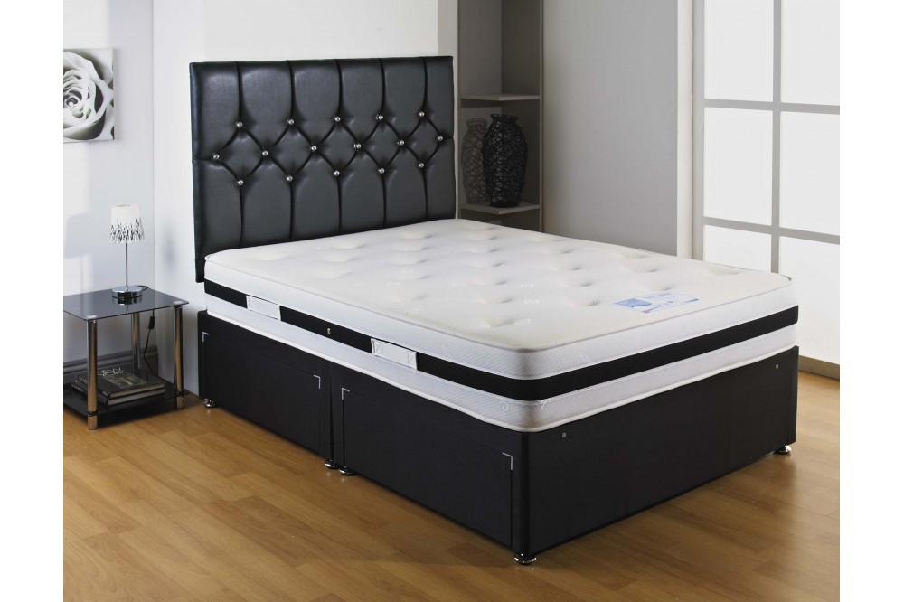 Bed With Mattress Included Single, King Size Bed Set With Memory Foam Mattress
