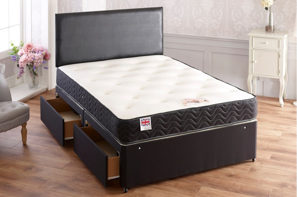 Topaz Sprung Memory Foam Divan bed