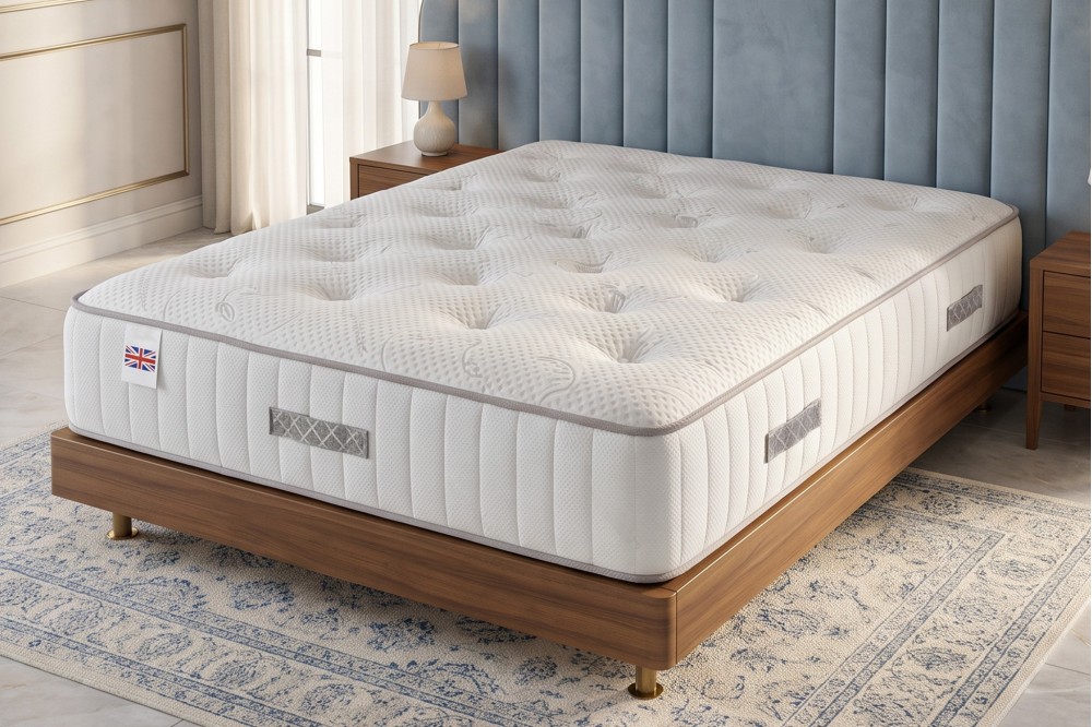 K-Kashmire Pocket Mattress With Tulip Kashmir Knitted Fabric