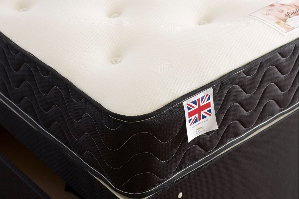 Topaz Sprung Memory Foam Divan bed mattress detail