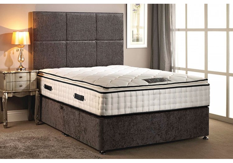 Layla 30CM Deep Sprung Memory Foam Pillow Top Divan Bed Set