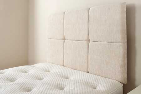 HP Cool Soft Chenille Fabric Divan Bed Headboard detail