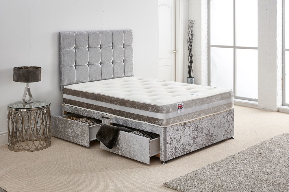 Crush Velvet Divan Bed