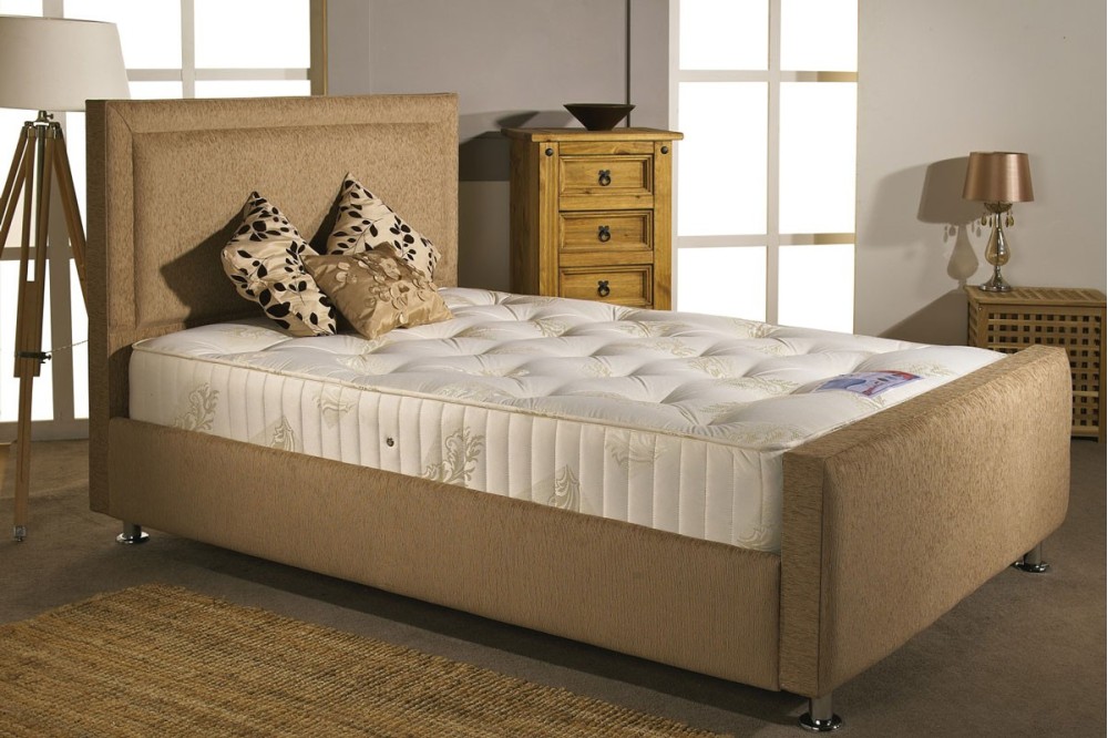 Chenille Fabric Upholstered Bed Frame