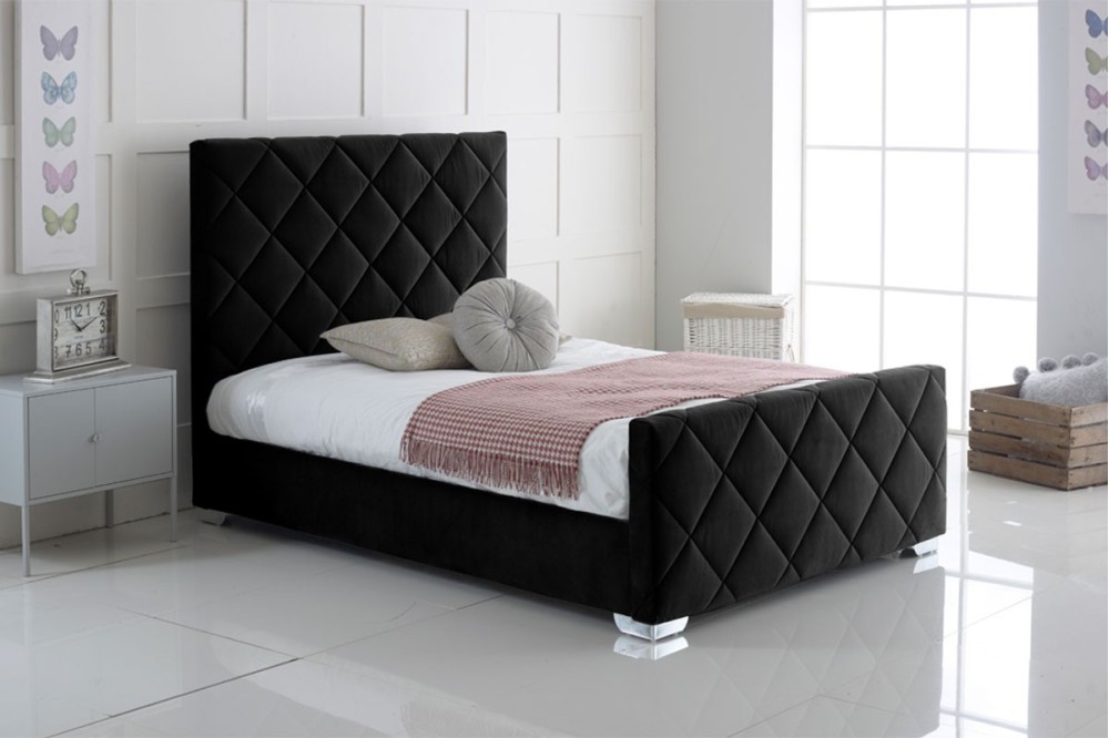 Hand Crafted Carnation Upholstery Bed Frame