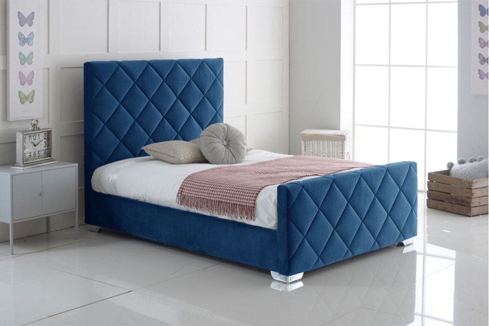 Hand Crafted Carnation Upholstery Bed Frame