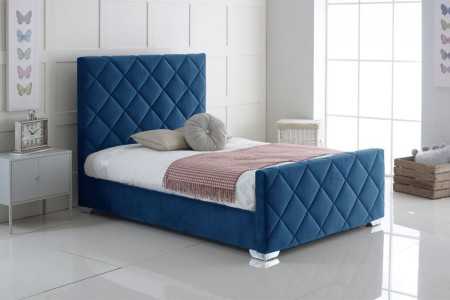 Hand Crafted Carnation Upholstery Bed Frame