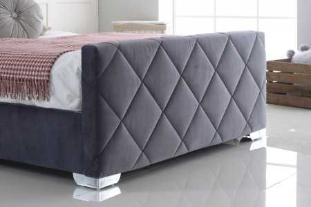 Hand Crafted Carnation Upholstery Bed Frame