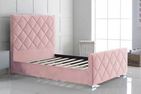 Hand Crafted Carnation Upholstery Bed Frame