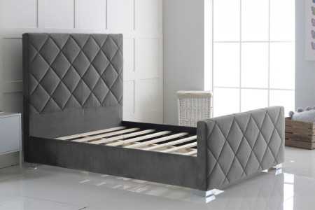 Hand Crafted Carnation Upholstery Bed Frame