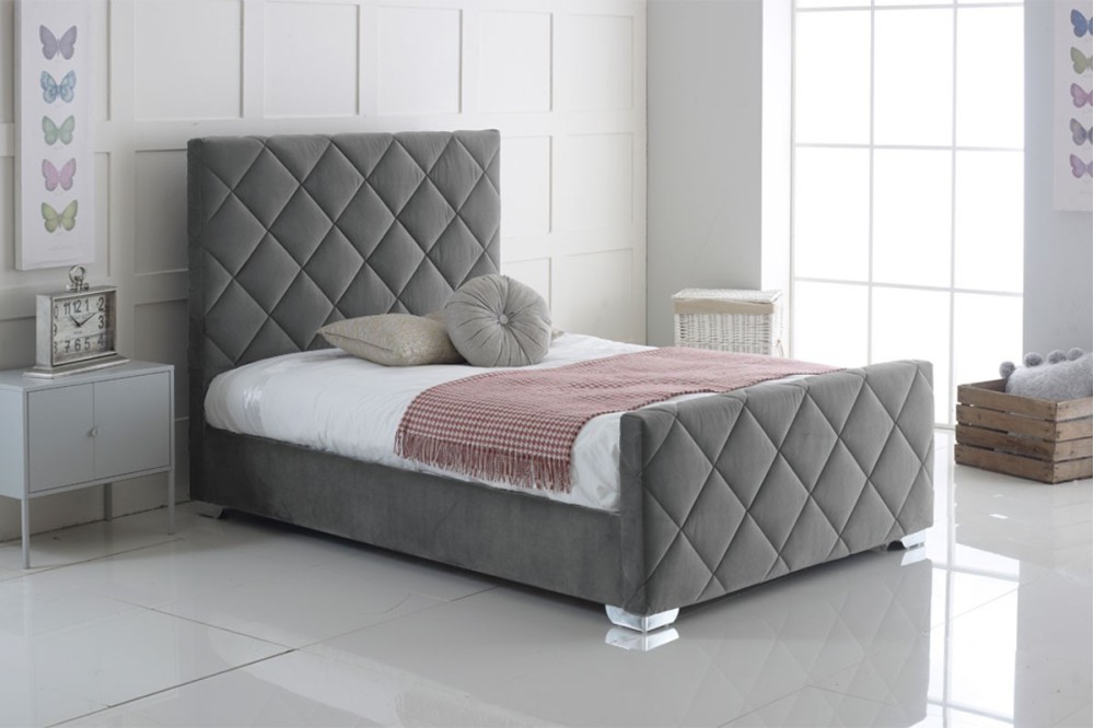 Hand Crafted Carnation Upholstery Bed Frame