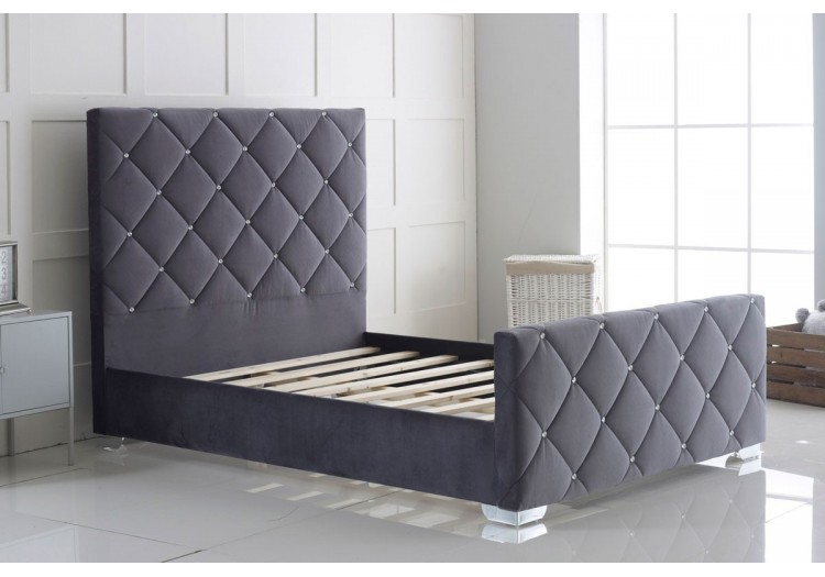 Florence Plush Fabric Bed Frame
