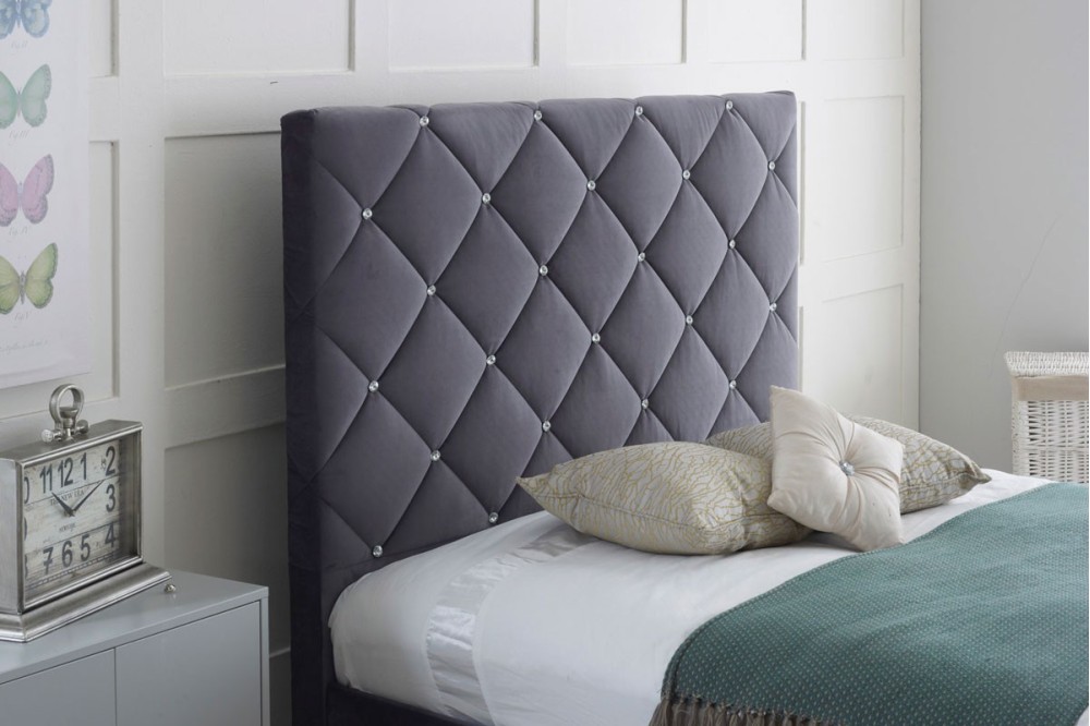 Florence Plush Fabric Bed Frame