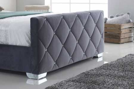 Florence Plush Fabric Bed Frame