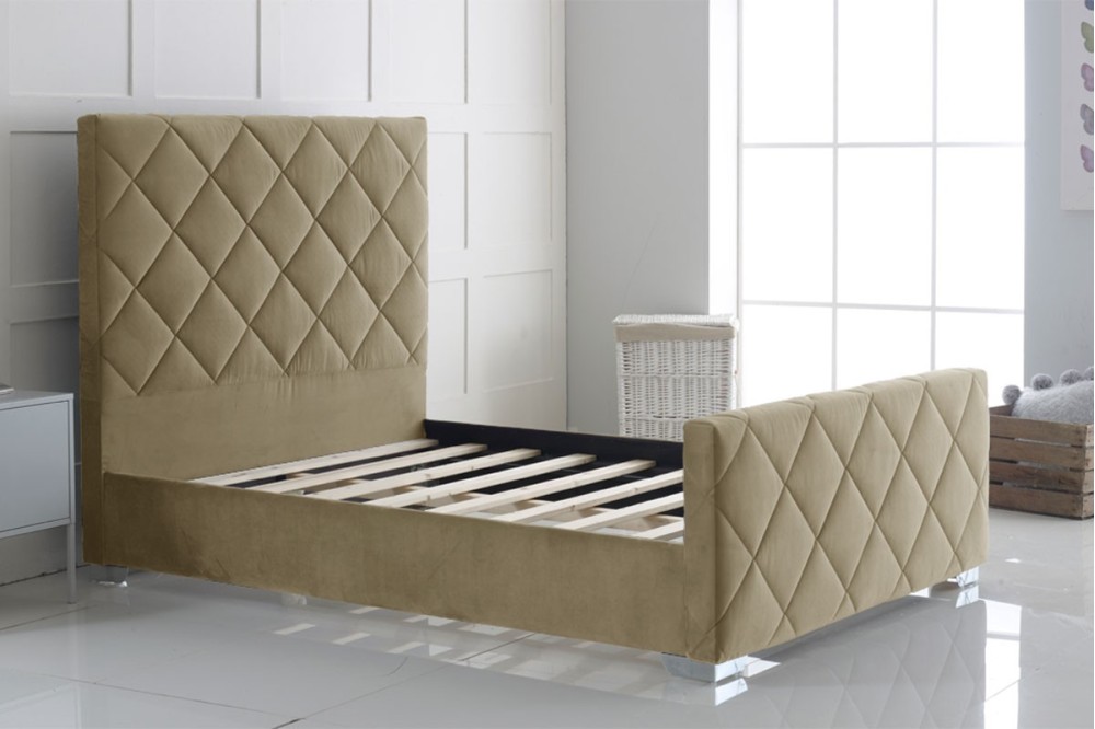 Florence Plush Fabric Bed Frame