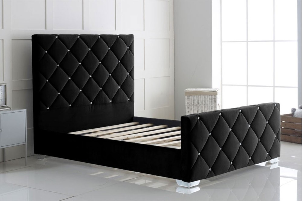 Florence Plush Fabric Bed Frame