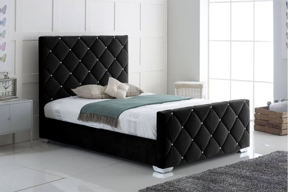 Florence Plush Fabric Bed Frame